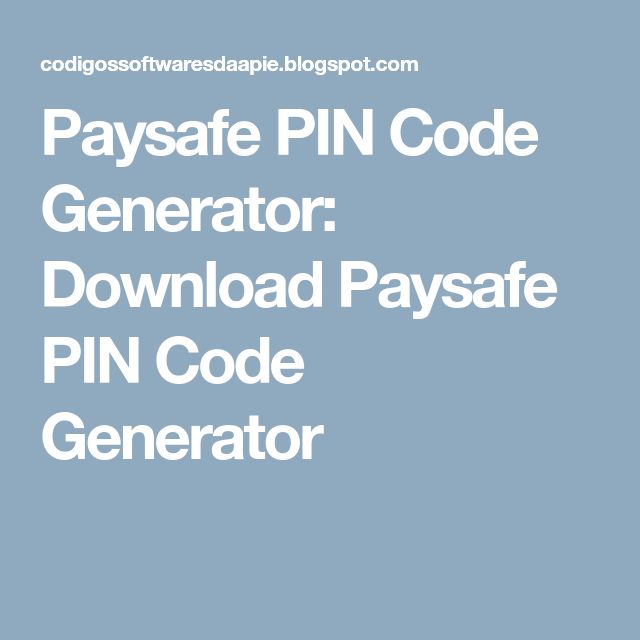 Paysafe code generator no verification